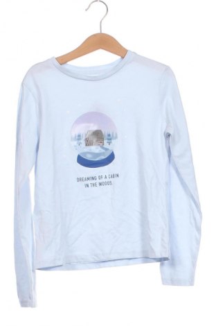 Kinder Shirt Mango, Größe 7-8y/ 128-134 cm, Farbe Blau, Preis 6,23 €
