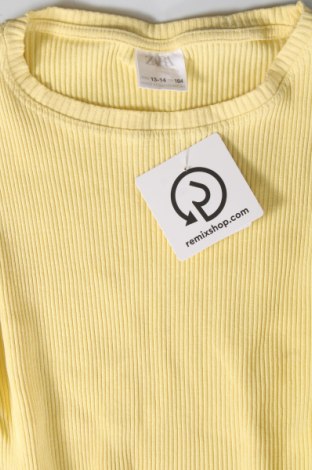 Детска блуза Zara, Размер 13-14y/ 164-168 см, Цвят Жълт, Цена 14,00 лв.