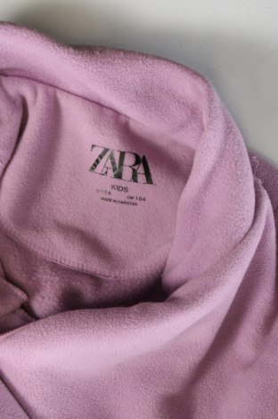 Bluză din polar, pentru copii Zara Kids, Mărime 13-14y/ 164-168 cm, Culoare Mov, Preț 37,83 Lei