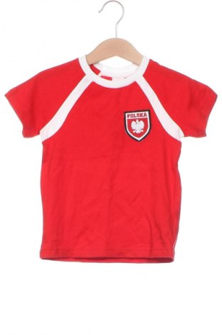 Детска тениска H&M, Размер 18-24m/ 86-98 см, Цвят Червен, Цена 7,06 лв.
