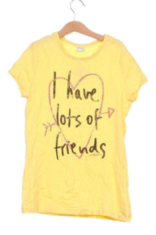Παιδικό μπλουζάκι S.Oliver, Μέγεθος 13-14y/ 164-168 εκ., Χρώμα Κίτρινο, Τιμή 5,57 €