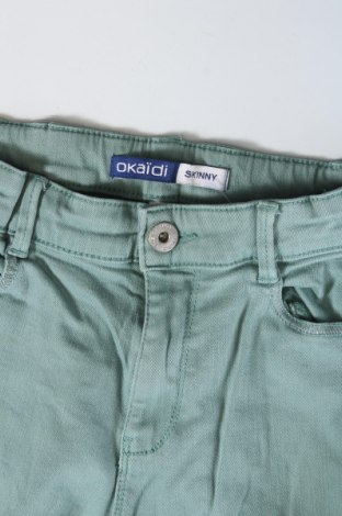 Kinderjeans Okaidi, Größe 11-12y/ 152-158 cm, Farbe Grün, Preis 16,37 €