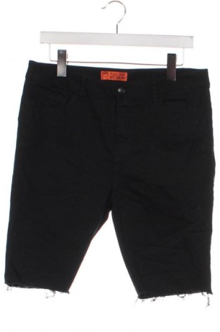 Παιδικό κοντό παντελόνι Wax Jean, Μέγεθος 12-13y/ 158-164 εκ., Χρώμα Μαύρο, Τιμή 10,21 €
