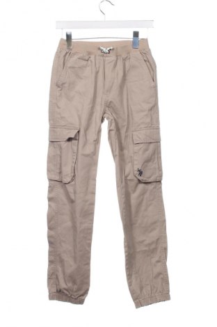 Pantaloni pentru copii U.S. Polo Assn., Mărime 13-14y/ 164-168 cm, Culoare Bej, Preț 56,40 Lei