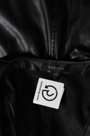 Кожена рокля Amisu, Размер M, Цвят Черен, Цена 15,95 лв.