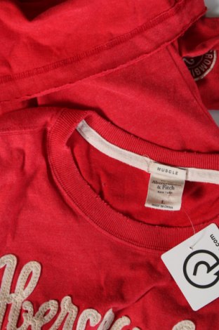 Pánske tričko  Abercrombie & Fitch, Veľkosť L, Farba Červená, Cena  27,22 €