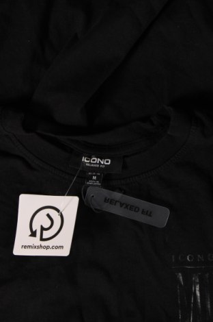 Ανδρική μπλούζα ICONO, Μέγεθος M, Χρώμα Μαύρο, Τιμή 10,55 €