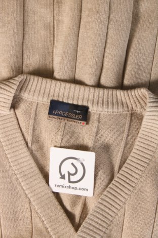 Jachetă tricotată de bărbați, Mărime L, Culoare Bej, Preț 62,00 Lei