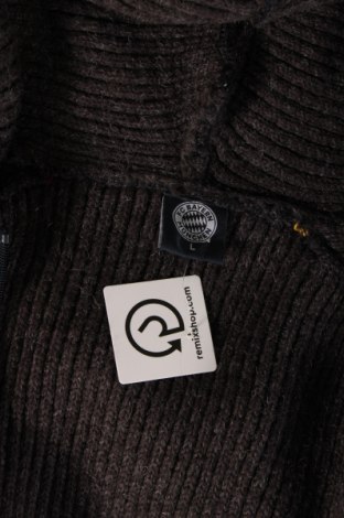 Jachetă tricotată de bărbați, Mărime L, Culoare Gri, Preț 62,00 Lei