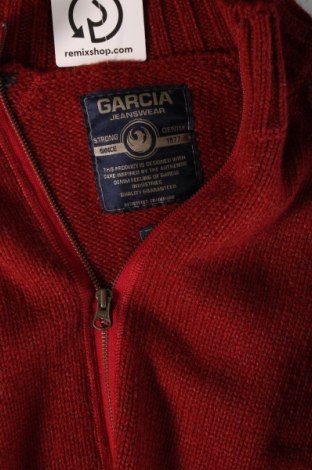 Jachetă tricotată de bărbați Garcia Jeans, Mărime XL, Culoare Roșu, Preț 78,95 Lei