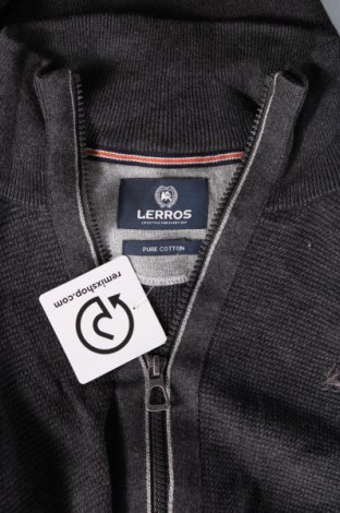 Jachetă tricotată de bărbați Lerros, Mărime L, Culoare Gri, Preț 86,84 Lei