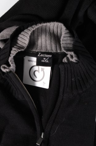 Jachetă tricotată de bărbați Luciano, Mărime M, Culoare Negru, Preț 86,84 Lei
