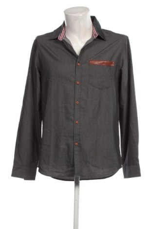 Ανδρικό πουκάμισο, Μέγεθος M, Χρώμα Γκρί, Τιμή 9,87 €