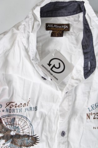 Ανδρικό πουκάμισο Atlas For Men, Μέγεθος L, Χρώμα Λευκό, Τιμή 9,87 €