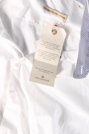 Herrenhemd Basic Apparel, Größe L, Farbe Weiß, Preis € 15,25
