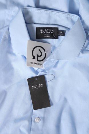 Ανδρικό πουκάμισο Burton of London, Μέγεθος XS, Χρώμα Μπλέ, Τιμή 19,85 €