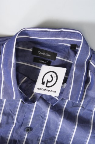 Ανδρικό πουκάμισο Calvin Klein, Μέγεθος M, Χρώμα Μπλέ, Τιμή 23,13 €