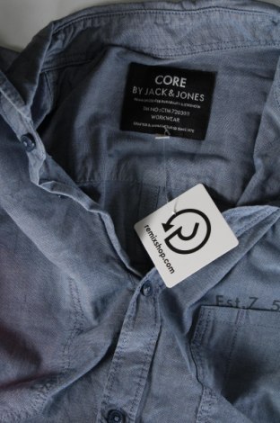 Ανδρικό πουκάμισο Core By Jack & Jones, Μέγεθος L, Χρώμα Μπλέ, Τιμή 11,57 €