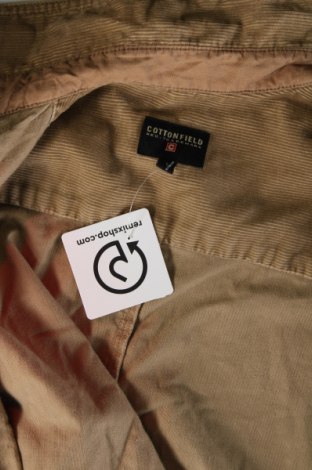 Ανδρικό πουκάμισο Cottonfield, Μέγεθος L, Χρώμα  Μπέζ, Τιμή 9,87 €