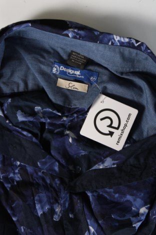 Ανδρικό πουκάμισο Desigual, Μέγεθος XXL, Χρώμα Μπλέ, Τιμή 18,71 €