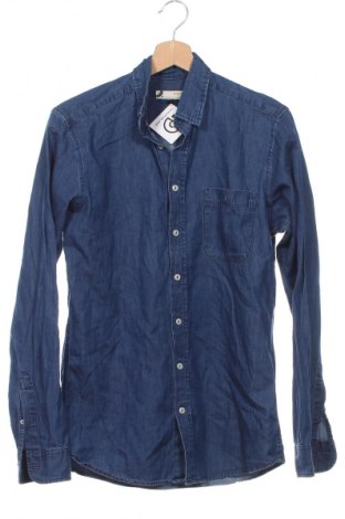 Ανδρικό πουκάμισο Dressmann, Μέγεθος S, Χρώμα Μπλέ, Τιμή 10,52 €