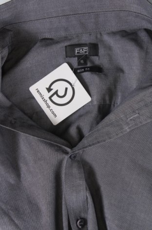 Ανδρικό πουκάμισο F&F, Μέγεθος S, Χρώμα Γκρί, Τιμή 8,90 €