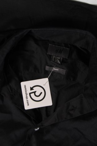 Мъжка риза H&M, Размер S, Цвят Черен, Цена 14,50 лв.