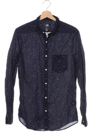 Ανδρικό πουκάμισο H&M, Μέγεθος S, Χρώμα Μπλέ, Τιμή 9,87 €