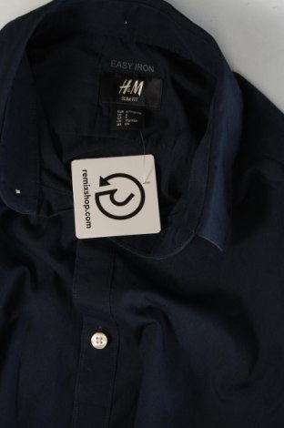 Мъжка риза H&M, Размер S, Цвят Син, Цена 6,99 лв.