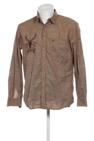 Ανδρικό πουκάμισο J.t. Ascott, Μέγεθος L, Χρώμα Καφέ, Τιμή 5,79 €