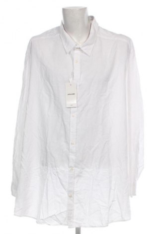 Ανδρικό πουκάμισο Jack & Jones, Μέγεθος 4XL, Χρώμα Λευκό, Τιμή 42,27 €