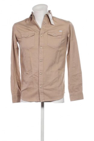 Ανδρικό πουκάμισο Jack & Jones, Μέγεθος XS, Χρώμα  Μπέζ, Τιμή 23,25 €