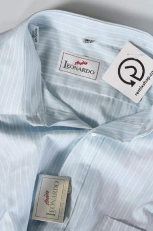Мъжка риза Leonardo, Размер M, Цвят Син, Цена 23,00 лв.