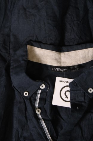 Herrenhemd Livergy, Größe L, Farbe Blau, Preis € 11,10