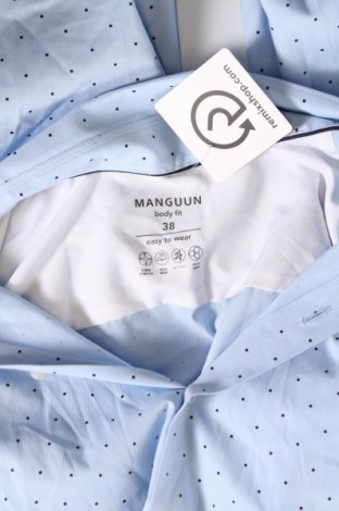 Herrenhemd Manguun, Größe S, Farbe Blau, Preis 10,09 €