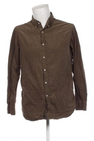 Мъжка риза Massimo Dutti, Размер L, Цвят Кафяв, Цена 30,25 лв.