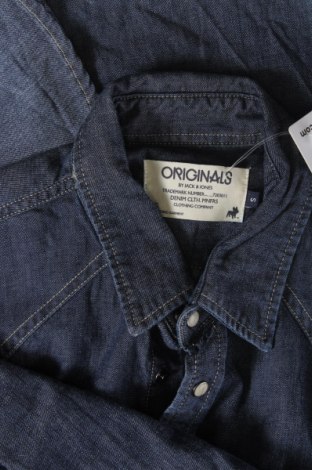 Herrenhemd Originals By Jack & Jones, Größe S, Farbe Blau, Preis € 9,91