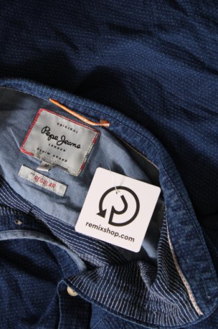 Herrenhemd Pepe Jeans, Größe M, Farbe Blau, Preis 21,05 €