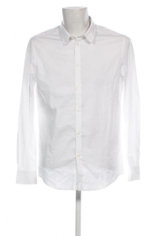 Ανδρικό πουκάμισο Pier One, Μέγεθος L, Χρώμα Λευκό, Τιμή 14,23 €