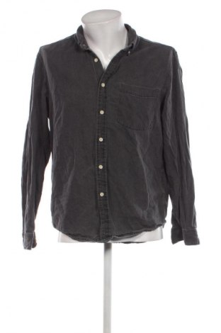 Ανδρικό πουκάμισο Pull&Bear, Μέγεθος L, Χρώμα Γκρί, Τιμή 8,97 €