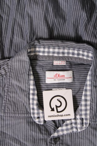 Ανδρικό πουκάμισο S.Oliver, Μέγεθος XL, Χρώμα Μπλέ, Τιμή 12,62 €