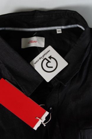 Ανδρικό πουκάμισο S.Oliver, Μέγεθος 5XL, Χρώμα Μαύρο, Τιμή 35,72 €