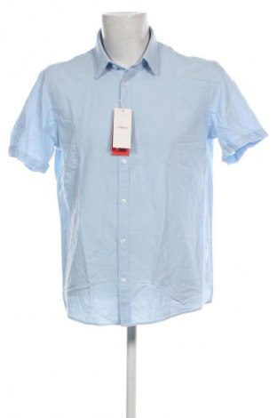 Ανδρικό πουκάμισο S.Oliver, Μέγεθος L, Χρώμα Μπλέ, Τιμή 39,69 €