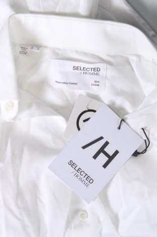 Herrenhemd Selected Homme, Größe XS, Farbe Weiß, Preis 28,76 €