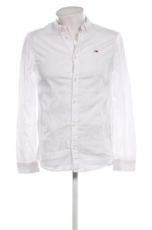 Мъжка риза Tommy Jeans, Размер S, Цвят Бял, Цена 79,95 лв.