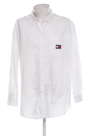 Мъжка риза Tommy Jeans, Размер XXL, Цвят Бял, Цена 79,95 лв.