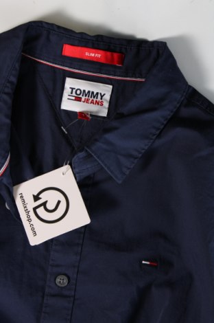 Férfi ing Tommy Jeans, Méret L, Szín Kék, Ár 31 205 Ft