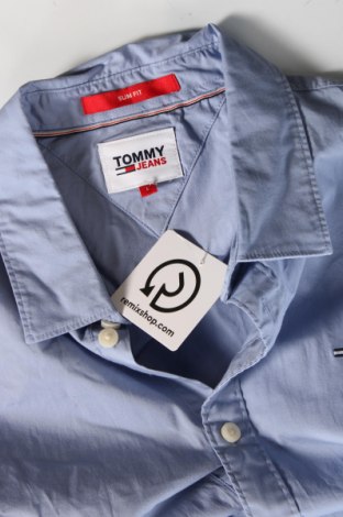 Ανδρικό πουκάμισο Tommy Jeans, Μέγεθος L, Χρώμα Μπλέ, Τιμή 26,99 €