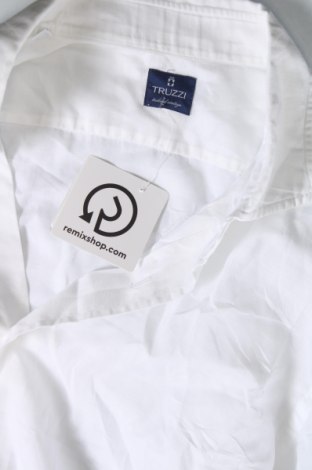 Ανδρικό πουκάμισο Truzzi, Μέγεθος L, Χρώμα Λευκό, Τιμή 17,32 €
