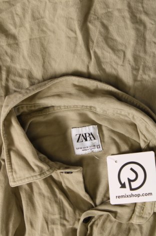 Мъжка риза Zara, Размер M, Цвят Зелен, Цена 17,00 лв.